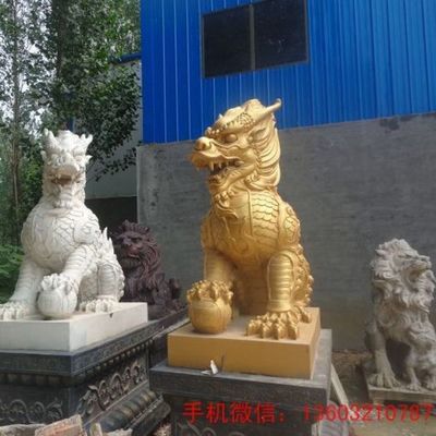 輝煌偉業 廣西園林動物烤漆玻璃鋼獅子雕塑廠家專業解析